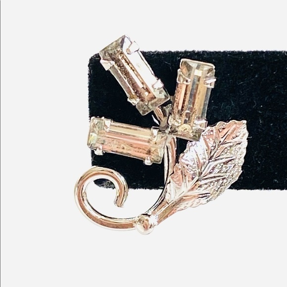 Earrings Sorrento Sterling Silver Screw Back Earrings Vintage Glass Crystals - Picture 8 of 9